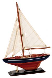 Mini Americas Cup Yacht Blue (click for enlarged image)